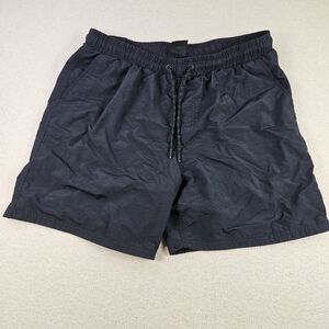 CSG Black Swim Trunks Shorts Men's 2XL Mesh Lined Drawstring Quick Dry